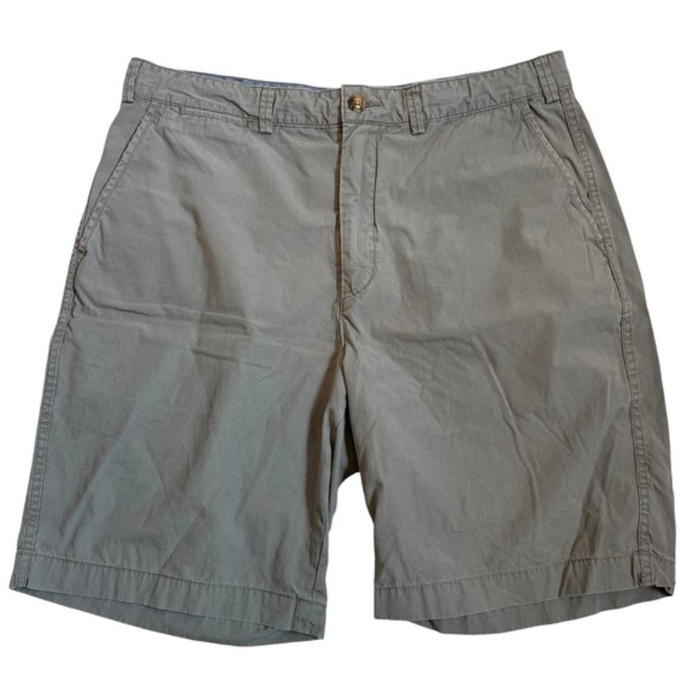 Polo Ralph Lauren Relaxed Fit Chino Shorts Gray Pony Logo Drawstring Waist 35